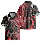 Personalised Essendon Bombers Kid Hawaiian Shirt Trippy Psychedelic Abstract Art Mascot Football Fans