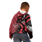 Personalised Essendon Bombers Kid Hoodie Trippy Psychedelic Abstract Art Mascot Football Fans