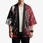 Personalised Essendon Bombers Kimono Trippy Psychedelic Abstract Art Mascot Football Fans
