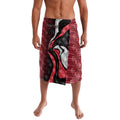 Personalised Essendon Bombers Lavalava Trippy Psychedelic Abstract Art Mascot Football Fans