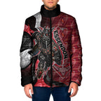 Personalised Essendon Bombers Padded Jacket Trippy Psychedelic Abstract Art Mascot Football Fans