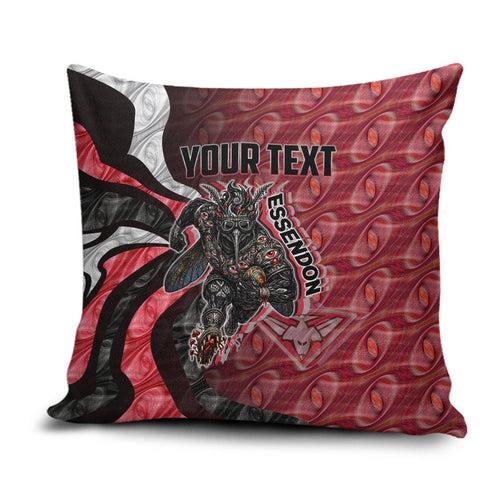Personalised Essendon Bombers Pillow Cover Trippy Psychedelic Abstract Art Mascot Football Fans