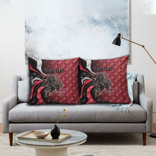 Personalised Essendon Bombers Pillow Cover Trippy Psychedelic Abstract Art Mascot Football Fans