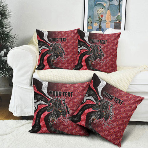 Personalised Essendon Bombers Pillow Cover Trippy Psychedelic Abstract Art Mascot Football Fans