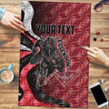 Personalised Essendon Bombers Puzzle Trippy Psychedelic Abstract Art Mascot Football Fans