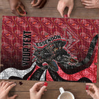 Personalised Essendon Bombers Puzzle Trippy Psychedelic Abstract Art Mascot Football Fans