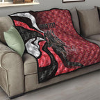 Personalised Essendon Bombers Quilt Trippy Psychedelic Abstract Art Mascot Football Fans