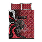 Personalised Essendon Bombers Quilt Bed Set Trippy Psychedelic Abstract Art Mascot Football Fans