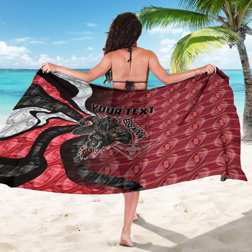 Personalised Essendon Bombers Sarong Trippy Psychedelic Abstract Art Mascot Football Fans