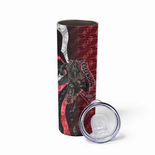 Personalised Essendon Bombers Skinny Tumbler Trippy Psychedelic Abstract Art Mascot Football Fans