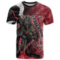 Personalised Essendon Bombers T Shirt Trippy Psychedelic Abstract Art Mascot Football Fans