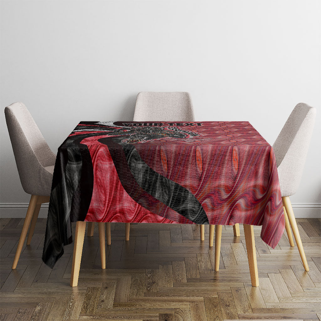 Personalised Essendon Bombers Tablecloth Trippy Psychedelic Abstract Art Mascot Football Fans