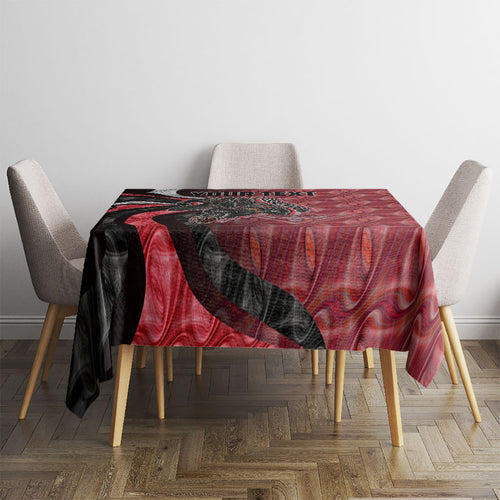Personalised Essendon Bombers Tablecloth Trippy Psychedelic Abstract Art Mascot Football Fans