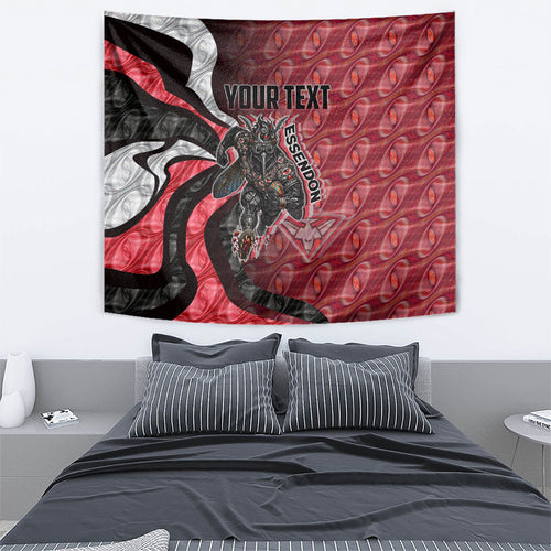 Personalised Essendon Bombers Tapestry Trippy Psychedelic Abstract Art Mascot Football Fans