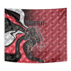 Personalised Essendon Bombers Tapestry Trippy Psychedelic Abstract Art Mascot Football Fans