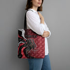 Personalised Essendon Bombers Tote Bag Trippy Psychedelic Abstract Art Mascot Football Fans