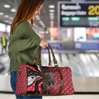 Personalised Essendon Bombers Travel Bag Trippy Psychedelic Abstract Art Mascot Football Fans