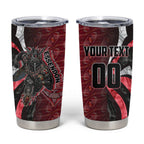 Personalised Essendon Bombers Tumbler Cup Trippy Psychedelic Abstract Art Mascot Football Fans