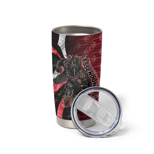 Personalised Essendon Bombers Tumbler Cup Trippy Psychedelic Abstract Art Mascot Football Fans