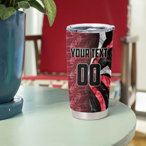 Personalised Essendon Bombers Tumbler Cup Trippy Psychedelic Abstract Art Mascot Football Fans