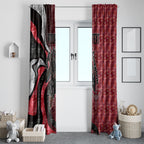 Personalised Essendon Bombers Window Curtain Trippy Psychedelic Abstract Art Mascot Football Fans
