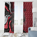 Personalised Essendon Bombers Window Curtain Trippy Psychedelic Abstract Art Mascot Football Fans
