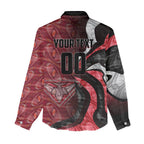 Personalised Essendon Bombers Women Casual Shirt Trippy Psychedelic Abstract Art Mascot Football Fans