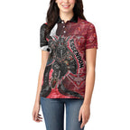 Personalised Essendon Bombers Women Polo Shirt Trippy Psychedelic Abstract Art Mascot Football Fans