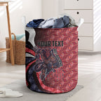 Personalised Melbourne Demons Laundry Basket Trippy Psychedelic Abstract Art Mascot Football Fans