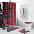 Personalised Melbourne Demons Bathroom Set Trippy Psychedelic Abstract Art Mascot Football Fans