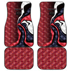 Personalised Melbourne Demons Car Mats Trippy Psychedelic Abstract Art Mascot Football Fans