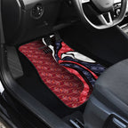 Personalised Melbourne Demons Car Mats Trippy Psychedelic Abstract Art Mascot Football Fans