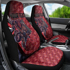 Personalised Melbourne Demons Car Seat Cover Trippy Psychedelic Abstract Art Mascot Football Fans