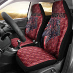 Personalised Melbourne Demons Car Seat Cover Trippy Psychedelic Abstract Art Mascot Football Fans