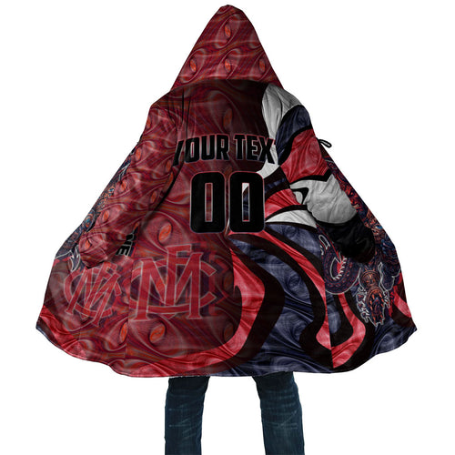 Personalised Melbourne Demons Cloak Trippy Psychedelic Abstract Art Mascot Football Fans