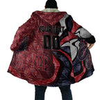 Personalised Melbourne Demons Cloak Trippy Psychedelic Abstract Art Mascot Football Fans