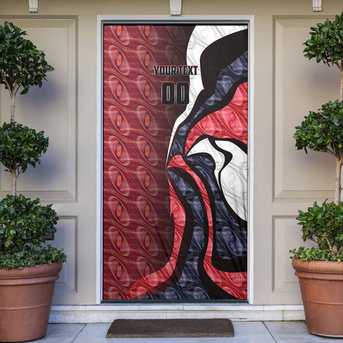Personalised Melbourne Demons Door Cover Trippy Psychedelic Abstract Art Mascot Football Fans