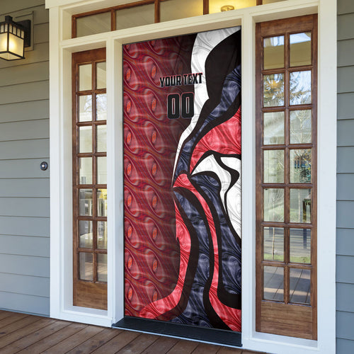 Personalised Melbourne Demons Door Cover Trippy Psychedelic Abstract Art Mascot Football Fans