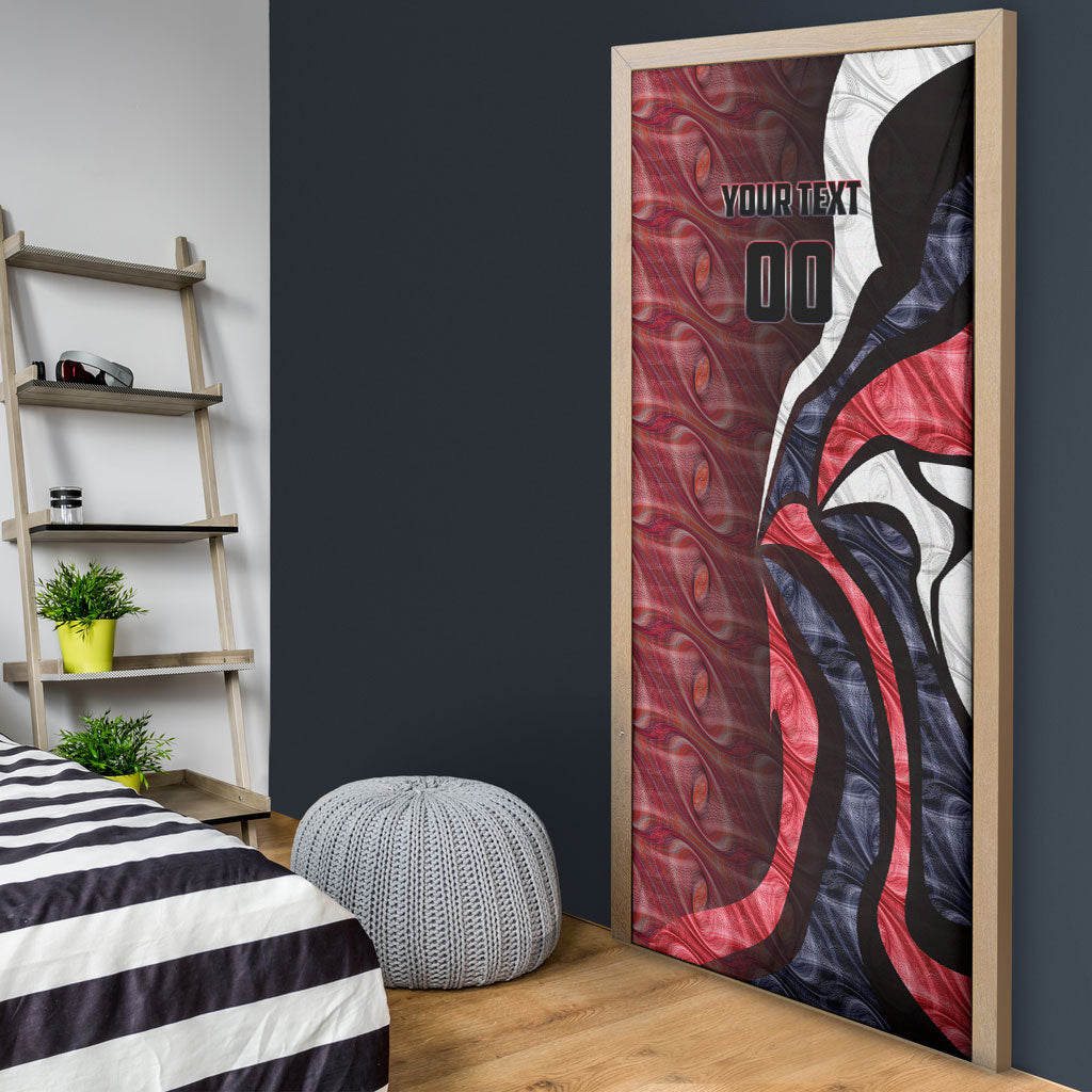 Personalised Melbourne Demons Door Cover Trippy Psychedelic Abstract Art Mascot Football Fans