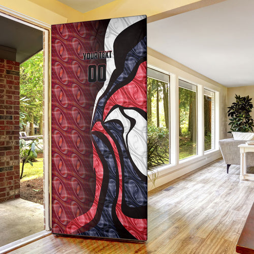 Personalised Melbourne Demons Door Cover Trippy Psychedelic Abstract Art Mascot Football Fans