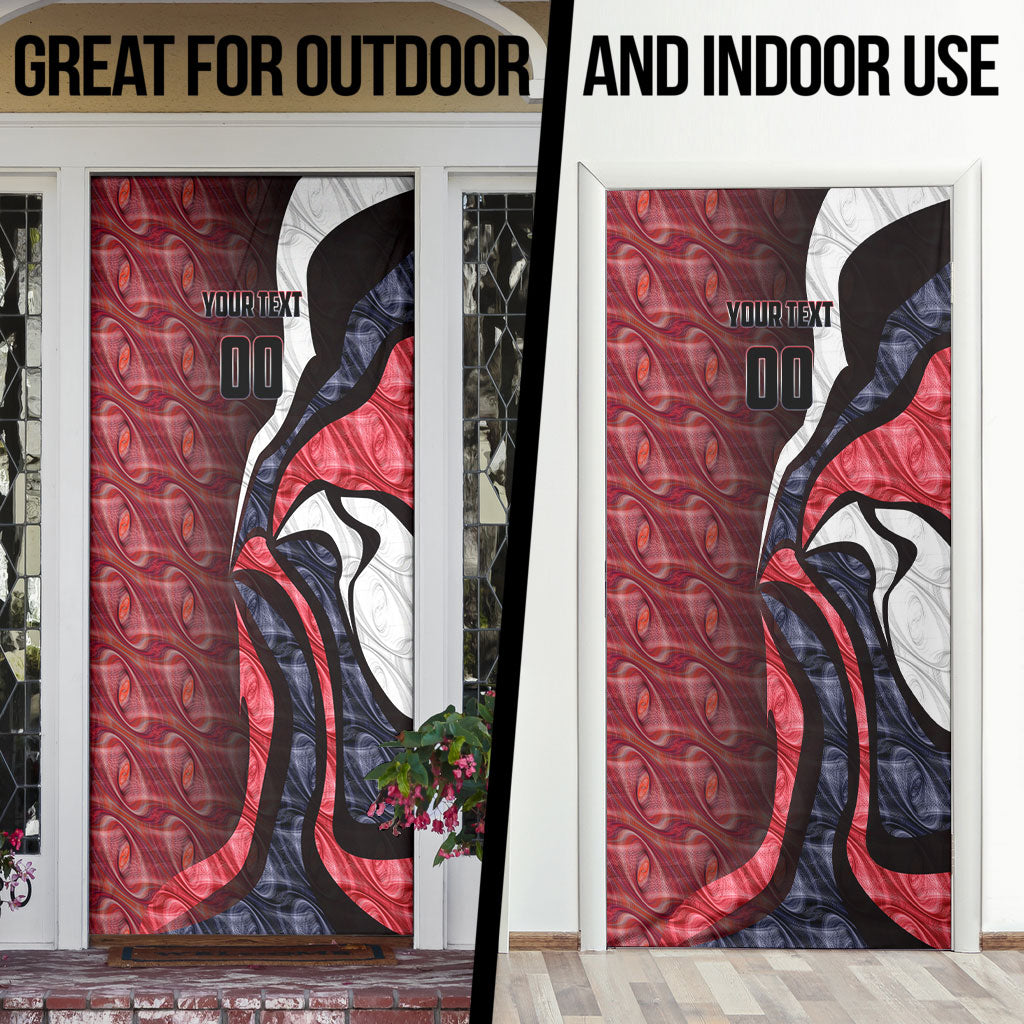 Personalised Melbourne Demons Door Cover Trippy Psychedelic Abstract Art Mascot Football Fans