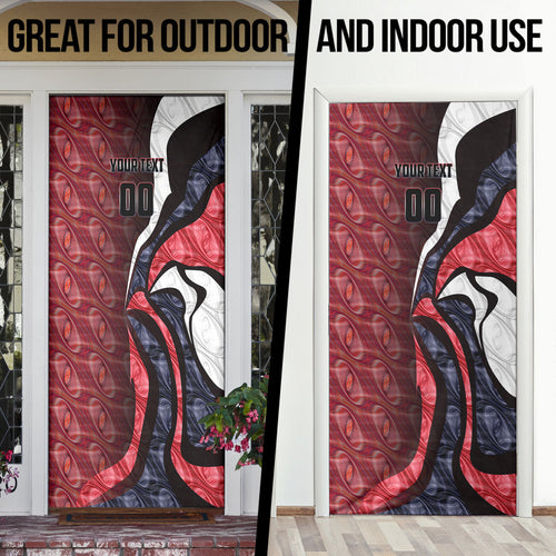 Personalised Melbourne Demons Door Cover Trippy Psychedelic Abstract Art Mascot Football Fans