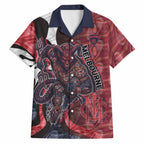 Personalised Melbourne Demons Hawaiian Shirt Trippy Psychedelic Abstract Art Mascot Football Fans