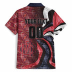 Personalised Melbourne Demons Hawaiian Shirt Trippy Psychedelic Abstract Art Mascot Football Fans