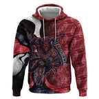 Personalised Melbourne Demons Hoodie Trippy Psychedelic Abstract Art Mascot Football Fans
