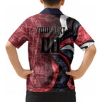 Personalised Melbourne Demons Kid Hawaiian Shirt Trippy Psychedelic Abstract Art Mascot Football Fans