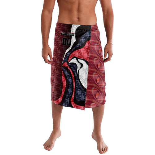 Personalised Melbourne Demons Lavalava Trippy Psychedelic Abstract Art Mascot Football Fans
