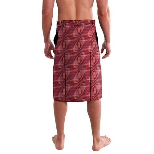 Personalised Melbourne Demons Lavalava Trippy Psychedelic Abstract Art Mascot Football Fans