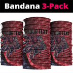 Personalised Melbourne Demons Neck Gaiter Trippy Psychedelic Abstract Art Mascot Football Fans