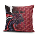 Personalised Melbourne Demons Pillow Cover Trippy Psychedelic Abstract Art Mascot Football Fans